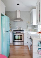 Дизайн малогабаритной кухни с холодильником в хрущевке на 5-6 кв.м. + 190 ФОТО реальных и практичных планировок