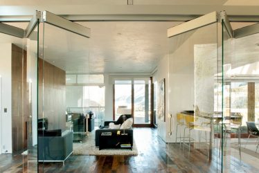 Двери со стеклянными вставками: 180+ (Фото) пластиковых, деревянных и алюминиевых вариантов (входные, межкомнатные, купе)