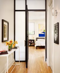 Двери со стеклянными вставками: 180+ (Фото) пластиковых, деревянных и алюминиевых вариантов (входные, межкомнатные, купе)