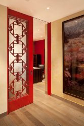 Двери со стеклянными вставками: 180+ (Фото) пластиковых, деревянных и алюминиевых вариантов (входные, межкомнатные, купе)