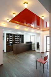 Двухуровневые потолки в зале:  Материалы, интересные сочетания, идеи по дизайну (135+ Фото)