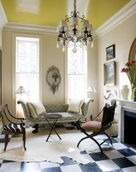 Двухуровневые потолки в зале:  Материалы, интересные сочетания, идеи по дизайну (135+ Фото)