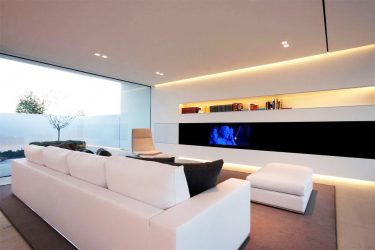 Двухуровневые потолки в зале:  Материалы, интересные сочетания, идеи по дизайну (135+ Фото)