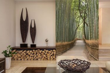 Фотообои на стене в Гостиной, Спальни, Кухни и Детской: 205+ Фото Привлекательных интерьеров