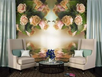 Фотообои на стене в Гостиной, Спальни, Кухни и Детской: 205+ Фото Привлекательных интерьеров