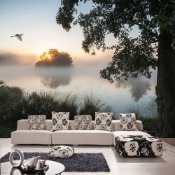 Фотообои на стене в Гостиной, Спальни, Кухни и Детской: 205+ Фото Привлекательных интерьеров