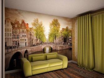 Фотообои на стене в Гостиной, Спальни, Кухни и Детской: 205+ Фото Привлекательных интерьеров