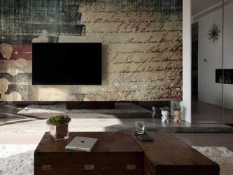 Фотообои на стене в Гостиной, Спальни, Кухни и Детской: 205+ Фото Привлекательных интерьеров