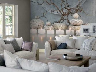 Фотообои на стене в Гостиной, Спальни, Кухни и Детской: 205+ Фото Привлекательных интерьеров