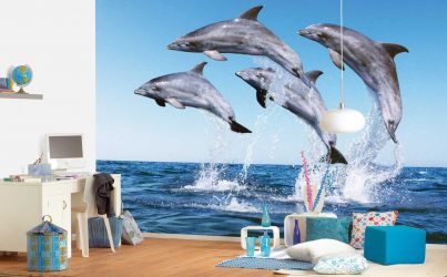 Фотообои на стене в Гостиной, Спальни, Кухни и Детской: 205+ Фото Привлекательных интерьеров