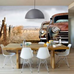 Фотообои на стене в Гостиной, Спальни, Кухни и Детской: 205+ Фото Привлекательных интерьеров