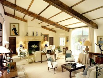 Интерьер гостиной в стиле Прованс – очарование Франции в вашем доме (170+ Фото)