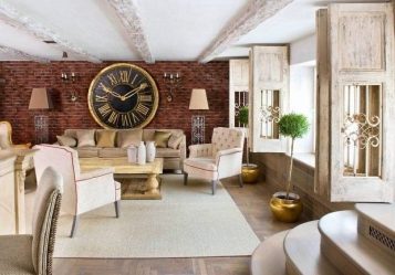 Интерьер гостиной в стиле Прованс – очарование Франции в вашем доме (170+ Фото)