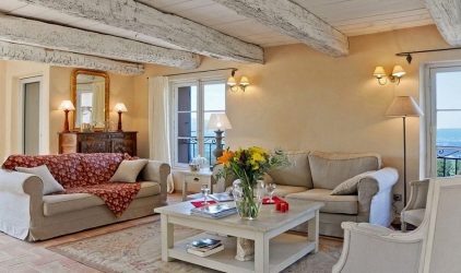 Интерьер гостиной в стиле Прованс – очарование Франции в вашем доме (170+ Фото)