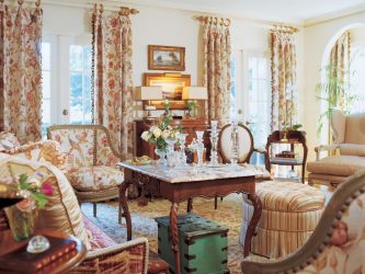 Интерьер гостиной в стиле Прованс – очарование Франции в вашем доме (170+ Фото)