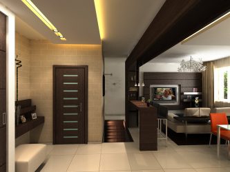 Современные идеи дизайна для прихожей и коридора (мебель, освещение, декор). ТОП-10 правил оформления + 200 ФОТО