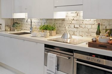 Декоративный камень на Кухне — 130 Вариантов Оформления красивых дизайнов