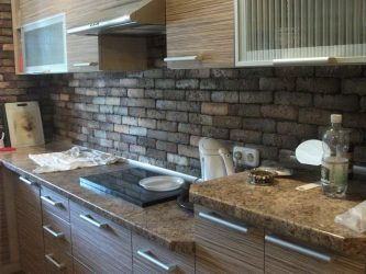 Декоративный камень на Кухне — 130 Вариантов Оформления красивых дизайнов