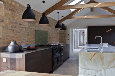 Декоративный камень на Кухне — 130 Вариантов Оформления красивых дизайнов