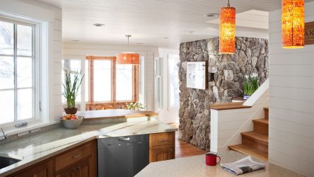 Декоративный камень на Кухне — 130 Вариантов Оформления красивых дизайнов