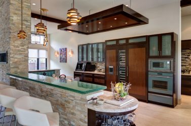 Декоративный камень на Кухне — 130 Вариантов Оформления красивых дизайнов