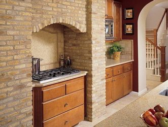 Декоративный камень на Кухне — 130 Вариантов Оформления красивых дизайнов