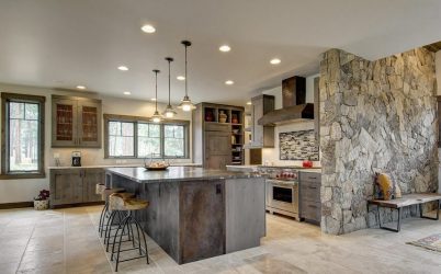 Декоративный камень на Кухне — 130 Вариантов Оформления красивых дизайнов