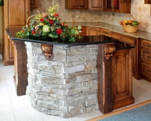 Декоративный камень на Кухне — 130 Вариантов Оформления красивых дизайнов
