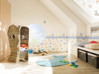 Комбинируем обои для выразительности дизайна : 135+ (Фото) Интерьеров спальни, гостиной, детской