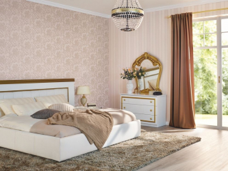 Комбинируем обои для выразительности дизайна : 135+ (Фото) Интерьеров спальни, гостиной, детской