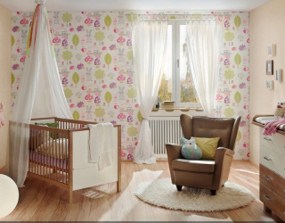 Комбинируем обои для выразительности дизайна : 135+ (Фото) Интерьеров спальни, гостиной, детской