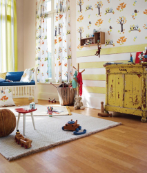 Комбинируем обои для выразительности дизайна : 135+ (Фото) Интерьеров спальни, гостиной, детской