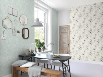 Комбинируем обои для выразительности дизайна : 135+ (Фото) Интерьеров спальни, гостиной, детской