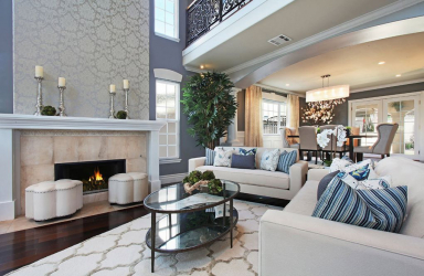 Комбинируем обои для выразительности дизайна : 135+ (Фото) Интерьеров спальни, гостиной, детской