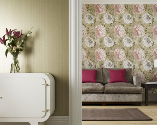 Комбинируем обои для выразительности дизайна : 135+ (Фото) Интерьеров спальни, гостиной, детской