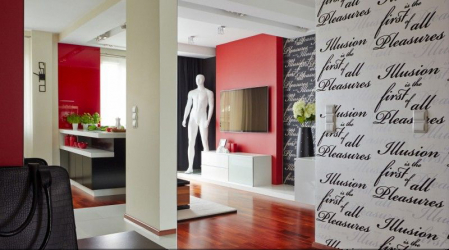 Комбинируем обои для выразительности дизайна : 135+ (Фото) Интерьеров спальни, гостиной, детской