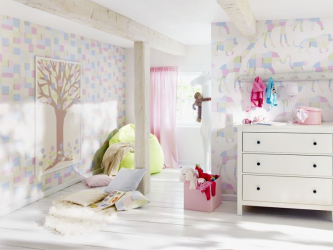 Комбинируем обои для выразительности дизайна : 135+ (Фото) Интерьеров спальни, гостиной, детской