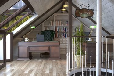 Дизайн дома с мансардой (170+ Фото) — Варианты отделки интерьера комнаты