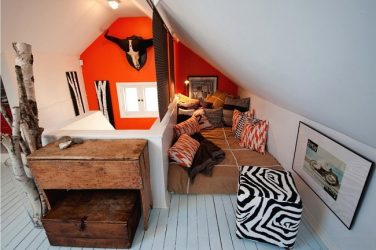 Дизайн дома с мансардой (170+ Фото) — Варианты отделки интерьера комнаты