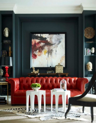 Кожаный диван в интерьере: С чем подать? 160+ (Фото). От больших до маленьких. От белых до черных