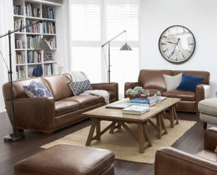 Кожаный диван в интерьере: С чем подать? 160+ (Фото). От больших до маленьких. От белых до черных