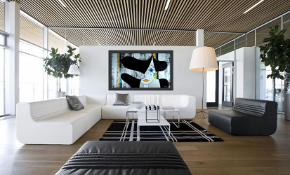 Кожаный диван в интерьере: С чем подать? 160+ (Фото). От больших до маленьких. От белых до черных