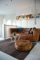 Кожаный диван в интерьере: С чем подать? 160+ (Фото). От больших до маленьких. От белых до черных