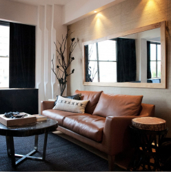 Кожаный диван в интерьере: С чем подать? 160+ (Фото). От больших до маленьких. От белых до черных