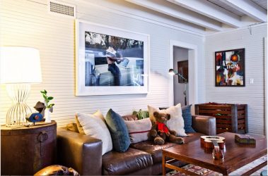 Кожаный диван в интерьере: С чем подать? 160+ (Фото). От больших до маленьких. От белых до черных