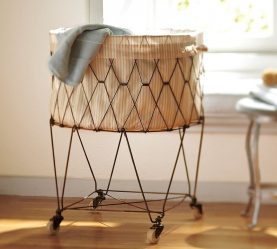 Корзина для белья в ванную: 145+ (Фото) Встраиваемых, Плетеных, Угловых