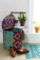 Корзина для белья в ванную: 145+ (Фото) Встраиваемых, Плетеных, Угловых