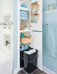 Корзина для белья в ванную: 145+ (Фото) Встраиваемых, Плетеных, Угловых