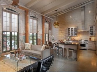 Урбанистический шик кухонь в стиле лофт — 255+ (Фото) Индустриальной атмосферы