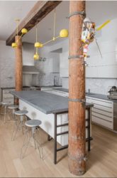 Урбанистический шик кухонь в стиле лофт — 255+ (Фото) Индустриальной атмосферы